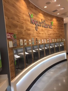 Yogurtland wall of flavors