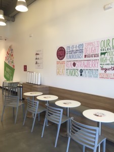 Yogurtland seating
